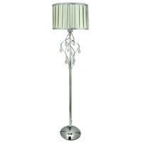 Stunning Chrome Floor Lamp with Crystal Cut Glass Droplets EU-BT571-L0-RIB-BGSV