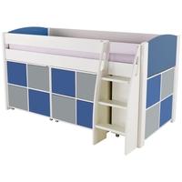 stompa blue mid sleeper including 3 multi cubes with 2 blue and 2 grey ...