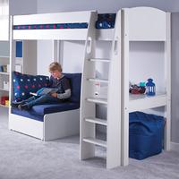 Stompa Uno S High Sleeper + Desk + Chair Bed