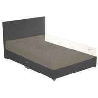 Star-Ultimate Sleepstar 4FT Small Double Shallow Divan Base - Charcoal Chenille