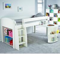 stompa uno s mid sleeper desk bookcase