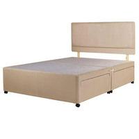 Star Master 3FT Single Divan Base - Suede Fabric