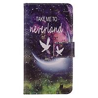 starry sky painted pu phone case for huawei p8 litep8