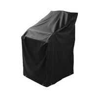 Stacked Chair Cover, Black, Polyester