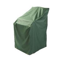 stacked chair cover green polyester