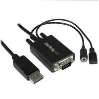 Startech.com (6 Feet/2m) Displayport To Vga Adapter Cable With Audio