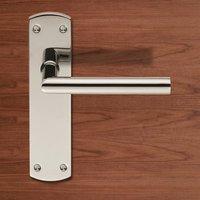 Steelworx CSLP1162B Mitred Lever Handles on Latch Backplate