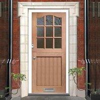 Stable 9 Light Mahogany Door, Shaped Top - Fit Your Own Glass