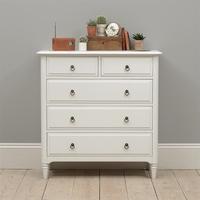 Stratford White 2 Over 3 Drawer Chest