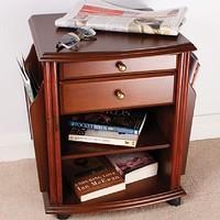 Storage Organiser Table Colour - Warm Mahogany