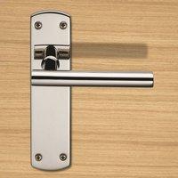 Steelworx CSLP1164B T-Bar Lever Handles on Latch Backplate
