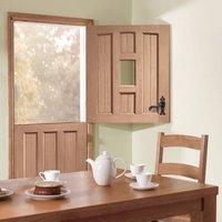 Stable 1 Light Hardwood Door with Dowel Joints, Fit Your Own Glass