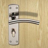 Steelworx CSLP1163T Curved Bathroom Lever Lock Handles