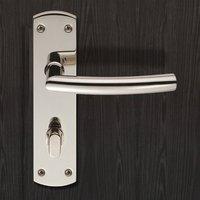 steelworx cslp1167t arched bathroom backplate lever lock handles