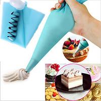 Stainless Steel Nozzle Tips Silicone Cream Pastry Bag Pocket DIY Cake Cup Icing Piping Fondant Sugar Decorating Set