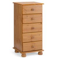 steens richmond 5 drawer chest in pine