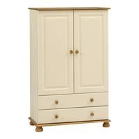 Steens Richmond 2 Door Combi Wardrobe in Cream and Pine