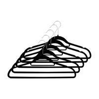 Stanford Home Velvet Hangers Blk71