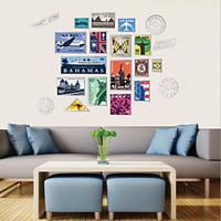 stylishly decorated living room bedroom den wall stickers personalized ...