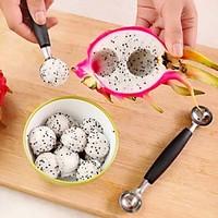 Stalinless Steel Dual Melon Baller Scoop Fruit Spoon Ice Cream Dessert Sorbet Kitchen Scoop