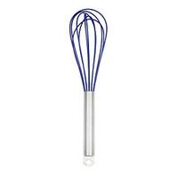 Stianless Steel Silicone Coated Whisk Egg Beater-Blue