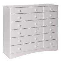 stockholm white 6 plus 6 drawer chest