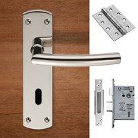 steelworx cslp1167pbss arched lever lock bright stainless steel handle ...
