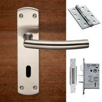 steelworx cslp1167psss arched lever lock satin stainless steel handle  ...