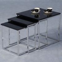 Stefan High Gloss Black Nesting Tables