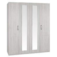 staccato tall 4 door wardrobe white avola