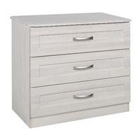 Staccato 3 Drawer Chest WhiteAvola