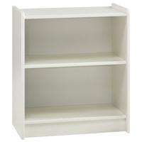 steens glossy white low bookcase