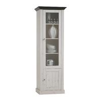 steens monaco 2 door narrow glazed bookcase