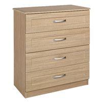 staccato 4 drawer chest oak