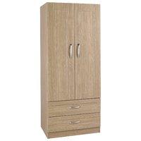 Staccato 2 Door 2 Drawer Wardrobe Oak