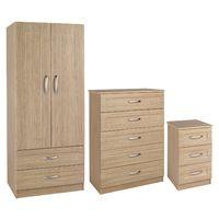 staccato 2 door 2 drawer wardrobe 5 drawer chest and 3 drawer bedside  ...
