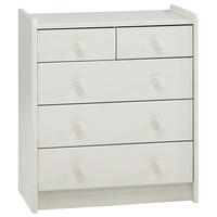 Steens Glossy White 2 Over 3 Chest of Drawers