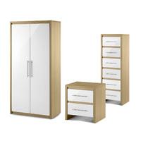 stockholm 2 door hanging wardrobe 6 drawer chest and 2 drawer bedside  ...
