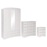 stockholm 3 door 5 drawer robe with mirror 3 drawer bedside and 2 plus ...