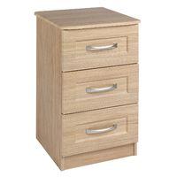 Staccato 3 Drawer Bedside Oak