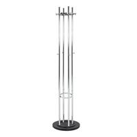 Stella Coat Stand In Chrome With Black Base