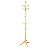 Stylish Coat Stand In Natural Rubberwood