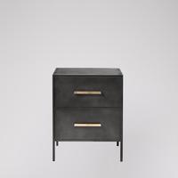 Stepney bedside table in Gunmetal