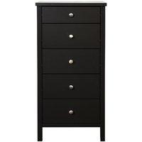 steens stockholm 5 drawer narrow chest in coffee