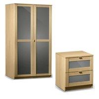 Strada 2 Door Wardrobe with Two 2 Drawer Bedsides