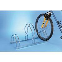 STAGGERED CYCLE HEIGHT RACK - 3 BIKES - ZINC PLATED