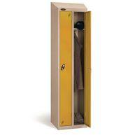 standard twin locker with sloping top bodydoor colour silver yellow