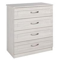 Staccato 4 Drawer Chest WhiteAvola