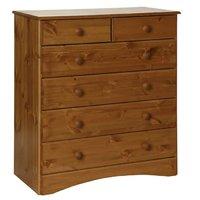 stockholm pine 2 plus 4 drawer chest