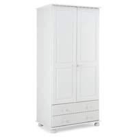 Steens Richmond 2 Door Combi Wardrobe in White